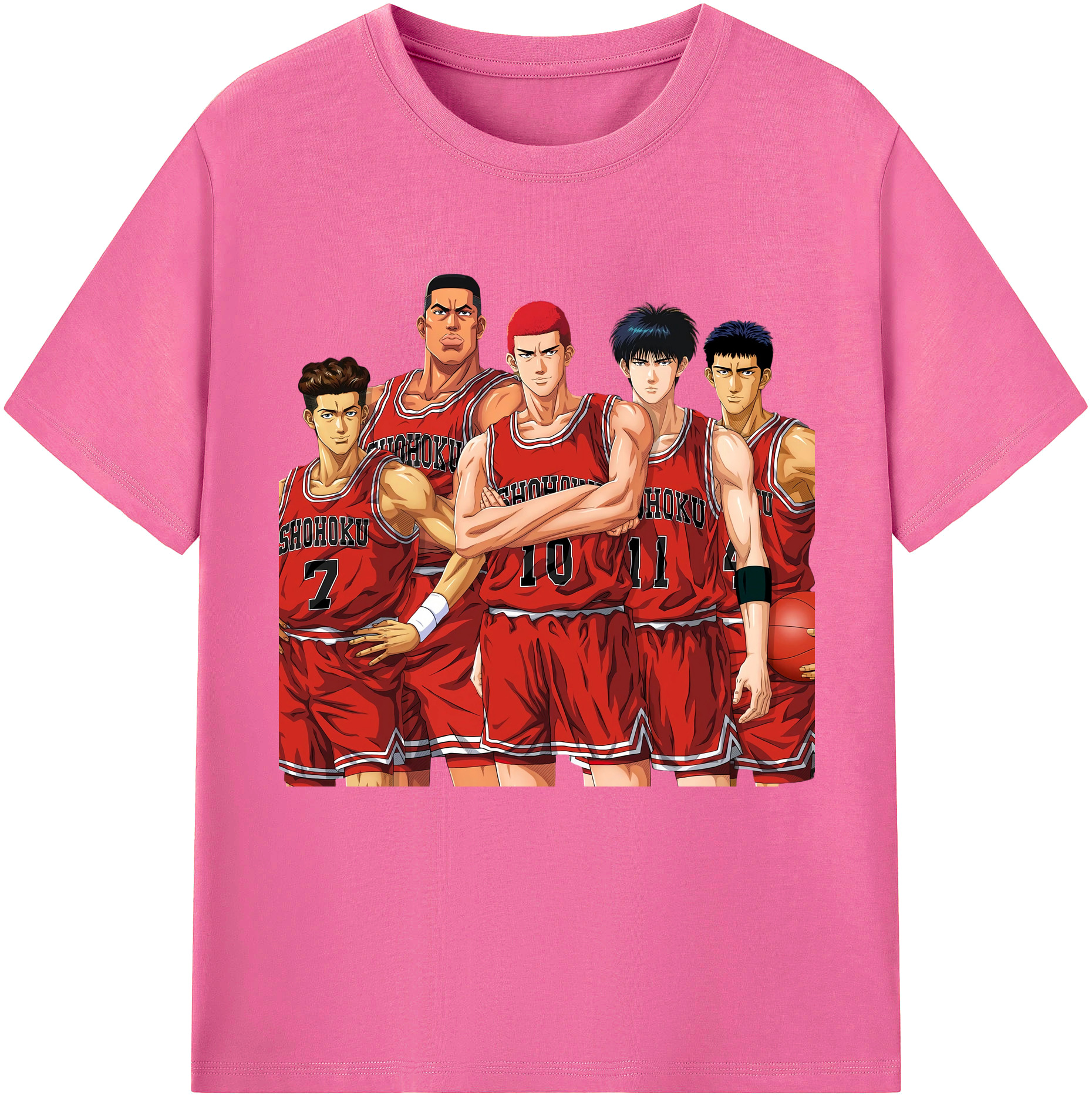 （画像用） SLAM DUNK／スラムダンク レディースカジュアルプリントTシャツ（綿100％）